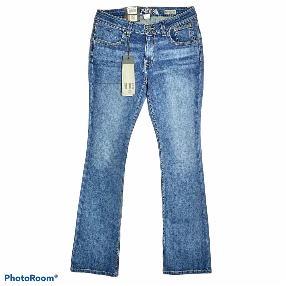 Harley Davidson Womens Curvy Boot Cut Denim